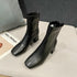 Women Round Toe Ankle Boots
